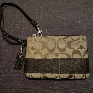Coach wristlet with strap